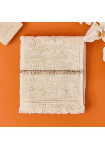 Soft Zeleno El Havlusu - Krem - 30X50 cm