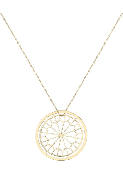 Büyük Geometrik Çember Kolye