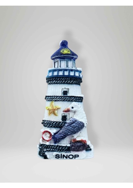 Sinop Temalı Kabartmalı Polyester Magnet Buzdolabı Süsü (KOD:955) 9cm x 4,5cm