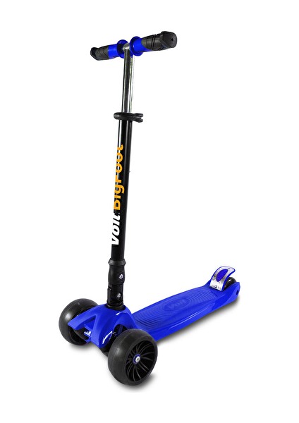 2 Adet 218C Geniş 3 Teker Scooter-Lacivert