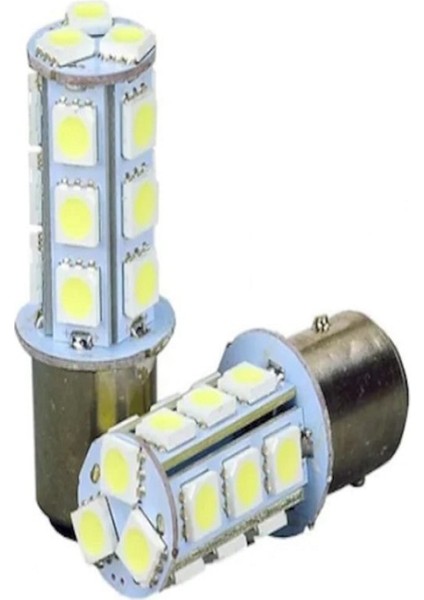 Çakar Ledli Stop Ampulü Fren Lambası 18 LED Kırmızı Çift Duy 1016 fiyatları