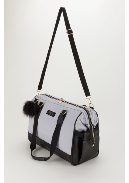 Bondit Hafif Kumaş Alaçatı Modeli Anne Bebek Çantası Bebek Bakım Çantası modelleri