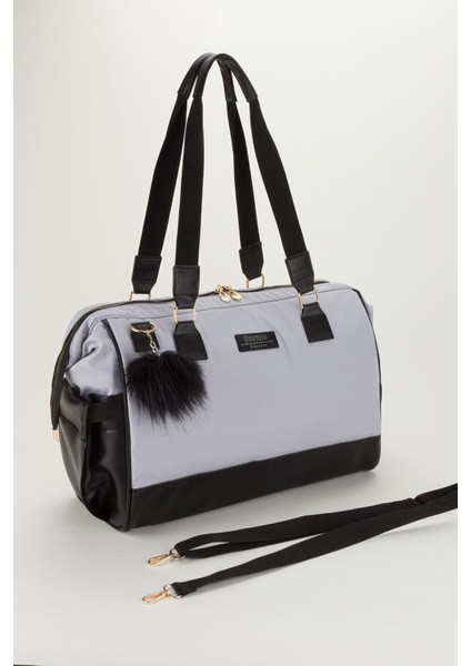 Bondit Hafif Kumaş Alaçatı Modeli Anne Bebek Çantası Bebek Bakım Çantası