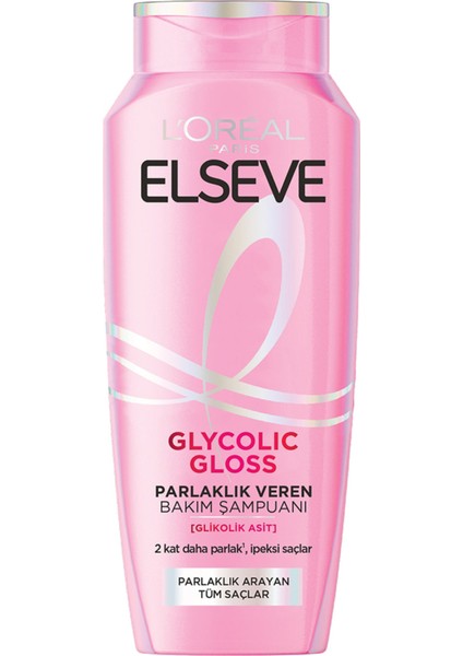 Glycolic Gloss Parlaklık Veren Bakım Şampuanı 300 ml 2 Adet