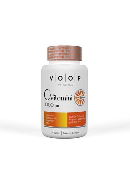 Vitamin C + Turunçgil Bioflavonoidleri 1000 Mg 30'l 2 Adet