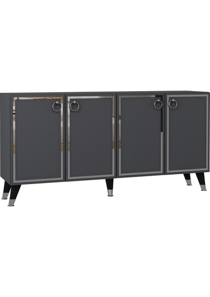 8205-1DD KB150 Konsol, Tv Ünitesi Antrasit-Altın fiyatları