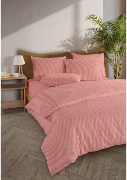 Line %100 Pamuk Ranforce Akay Kırmızı Ipliği Boyalı Nevresim Takımı Tek Kişilik - 160X220 cm fiyatları