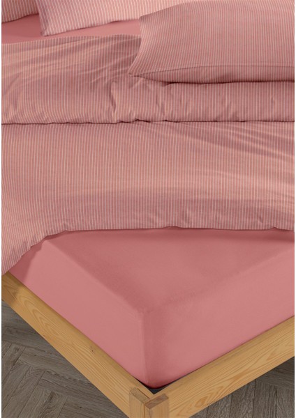 Line %100 Pamuk Ranforce Akay Kırmızı Ipliği Boyalı Nevresim Takımı Tek Kişilik - 160X220 cm modelleri