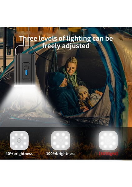 Glampıng 3'ü 1 Arada Taşınabilir USB Şarjlı Elektrikli Hava Pompası – Şişirme/çekme & LED Işıklı indirimleri