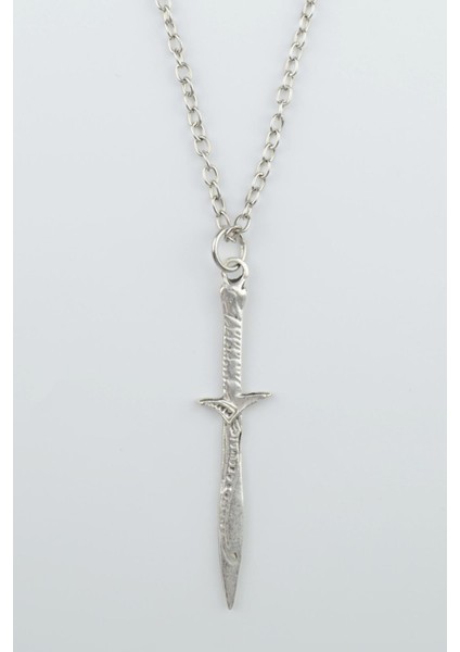 The Legend Of Zelda Kılıç Gümüş Kaplama Düz Zincir Kolye