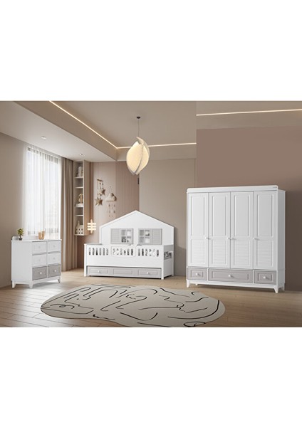 Aymini Lorena 4 Kapılı Bebek Odası Takımı