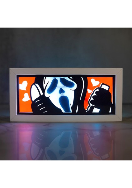 Ghost Face (Scream) - LED Işık Kutusu