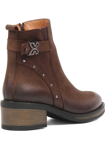 Kadın Kahverengi Fermuarlı Nubuk Deri Bot fırsatları