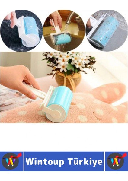 Uzun Ömürlü Pratik Kolay Temizlik Halı Koltuk Evcil Hayvan Kedi Köpek Kıl Tüy Kir Toz Toplama Rulosu fırsatları