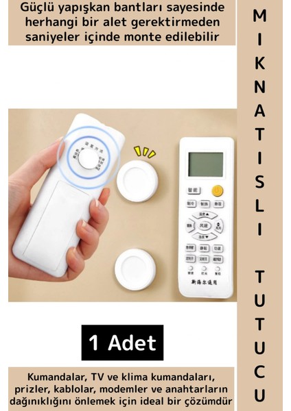 Kendinden Güçlü Yapışkanlı Ev Ofis Kumanda Telefon Model Küçük Eşya Çok Amaçlı Mıknatıslı Tutucu