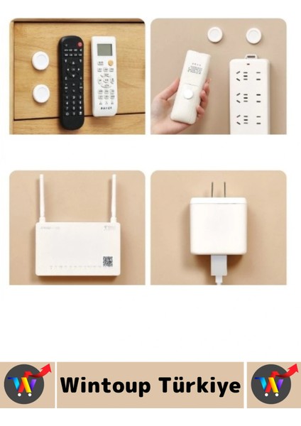 Kendinden Güçlü Yapışkanlı Ev Ofis Kumanda Telefon Model Küçük Eşya Çok Amaçlı Mıknatıslı Tutucu fırsatları