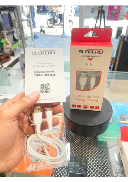Subzero CL57 Micro USB Şarj ve Data Kablosu (2.2A - 100 Cm) | Hızlı Şarj ve Veri Aktarımı modelleri