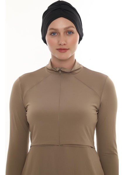 Siyah Pratik Hazır Geçmeli Deniz Havuz Bonesi Swimmy Drapeli 2509_01 fiyatları