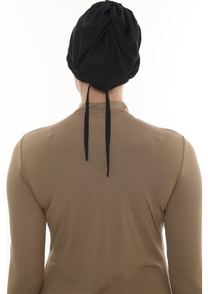 Siyah Pratik Hazır Geçmeli Deniz Havuz Bonesi Swimmy Drapeli 2509_01 fırsatları