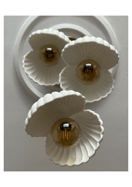 Inci Beton Görünümlü Iskandinav &bohem Tarz 3’lü Sarkıt Avize -Profesyonel Tasarım,gün Işığı Ampul Içerir modelleri