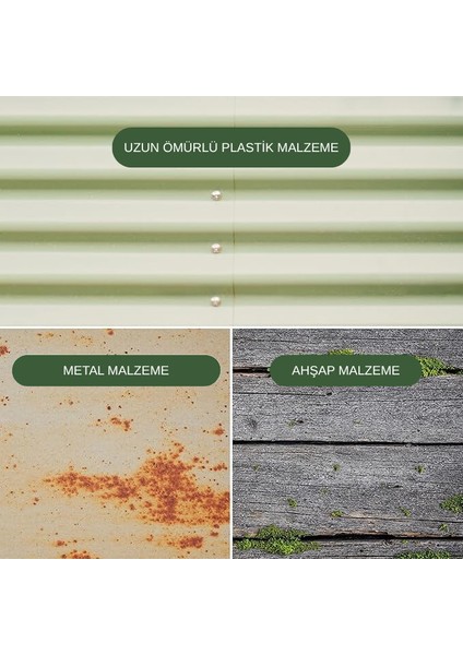 Modüler Yükseltilmiş Bahçe Yatağı Yükseltilmiş Sebze Yatağı No:6 (110X110) Bej indirimleri