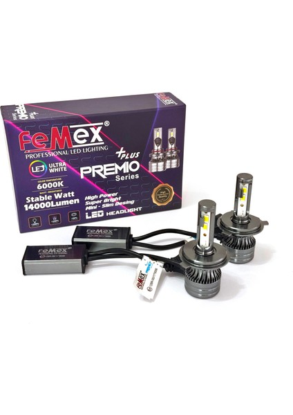 Fiat Fiorino Araçlar Için LED Xenon Far Aydınlatma Ampulu Femex Premio Plus H4 fiyatları
