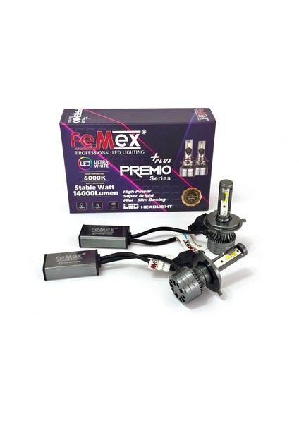 Fiat Fiorino Araçlar Için LED Xenon Far Aydınlatma Ampulu Femex Premio Plus H4 fırsatları