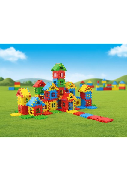 Puzzle City 3D Yapı ve Tasarım Blokları Parça Eğitici Oyuncak Puzzle Blok Set Eğlenceli Oyuncak indirimleri