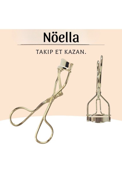 Altın Renklı Kirpik Kıvırma Makası – Takma Kirpik Etkili Profesyonel Eyelash Curler