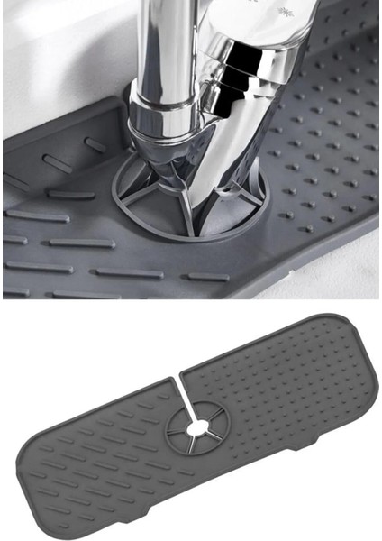 Esnek Musluk Lavabo Matı - Mutfak Banyo Batarya Su Tutucu Bulaşık Süngeri Matı modelleri