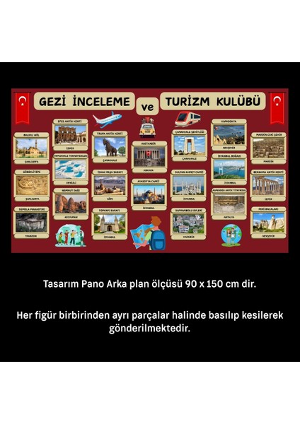 Gezi Tanıtım ve Turizm Kulübü Panosu fiyatları