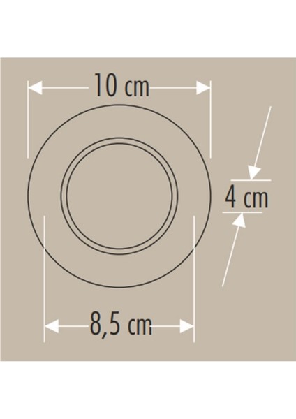 Cata Ct 5257 Beyaz Kasa Zebra LED Spot 6W 3 Renkli modelleri