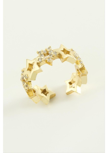 Yıldız Zirkon Taşlı Yüzük