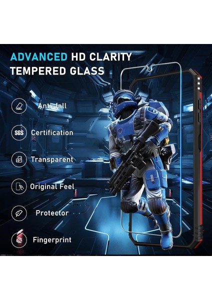 Samsung Galaxy A36 Uyumlu Ekran Koruyucu Kılıf Sürgülü Yüzüklü Standlı Darbe Emici Tank Kapak