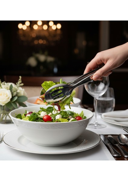 Servis Makarna & Pasta & Salata Maşası Paslanmaz Çelik 304 - 18/10 3lü Set modelleri