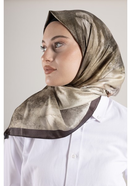 Dijital Kristal Desenli Eşarp 95x95 – Pastel Desen-4