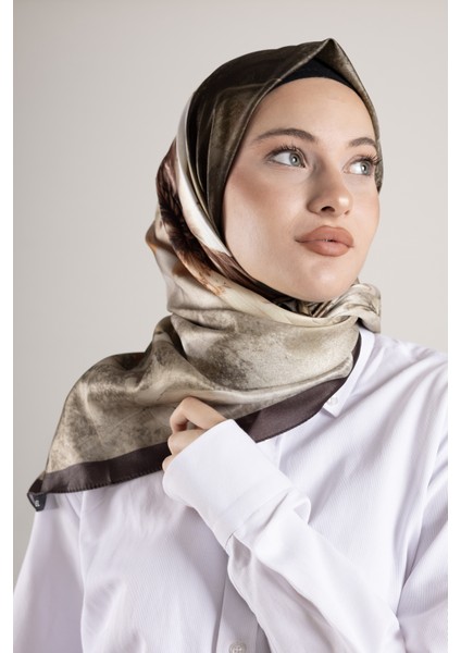 Dijital Kristal Desenli Eşarp 95x95 – Pastel Desen-4 modelleri