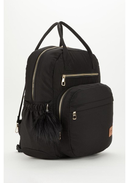 Arya Bondit Hafif Kumaş Anne Bebek Bakım Çantası Termoslu Biberon Cepleri Puset Askılı