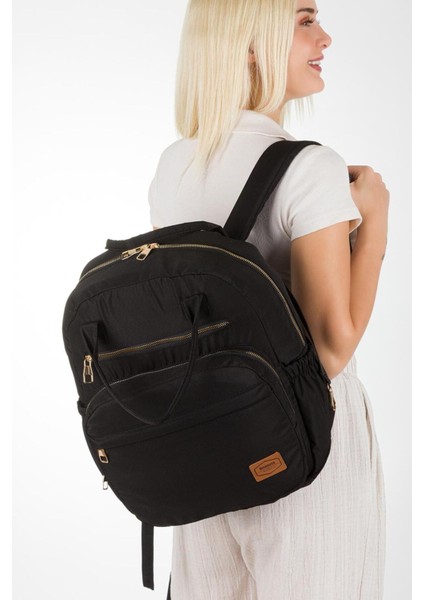 Arya Bondit Hafif Kumaş Anne Bebek Bakım Çantası Termoslu Biberon Cepleri Puset Askılı indirimleri