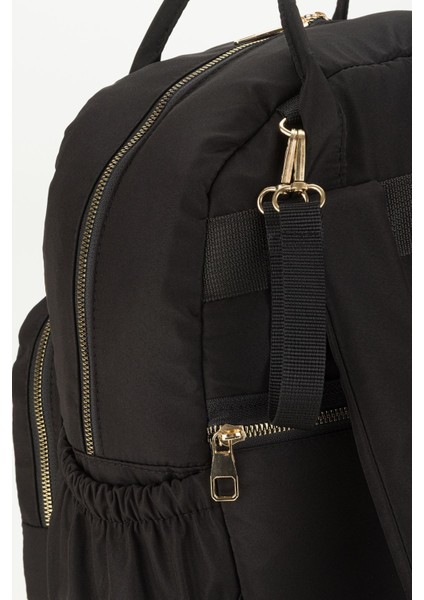 Arya Bondit Hafif Kumaş Anne Bebek Bakım Çantası Termoslu Biberon Cepleri Puset Askılı