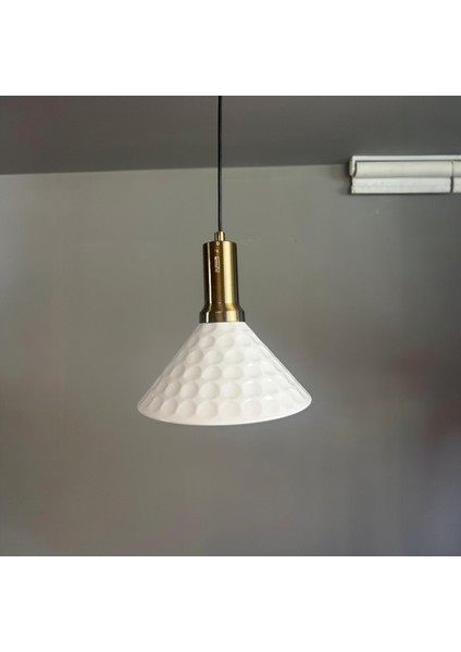 Rumy Beyaz Tekli Avize Eskitme Fener Başlık Sarkıt Ofis Showroom Salon Mutfak Avizeleri fiyatları