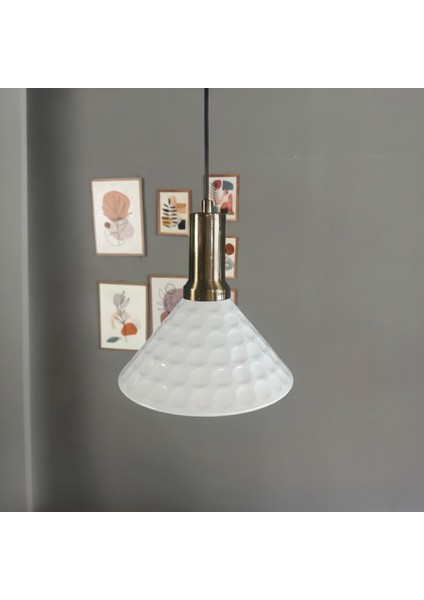 Rumy Beyaz Tekli Avize Eskitme Fener Başlık Sarkıt Ofis Showroom Salon Mutfak Avizeleri indirimleri