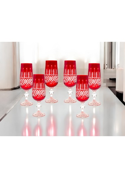 Kesme Kristal El Işçiliği Kahve Yanı Flüt Su Bardağı modelleri