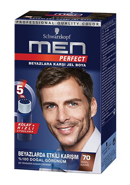 3 Adet Men Perfect 70 Koyukahve Erkek Saç Boyası
