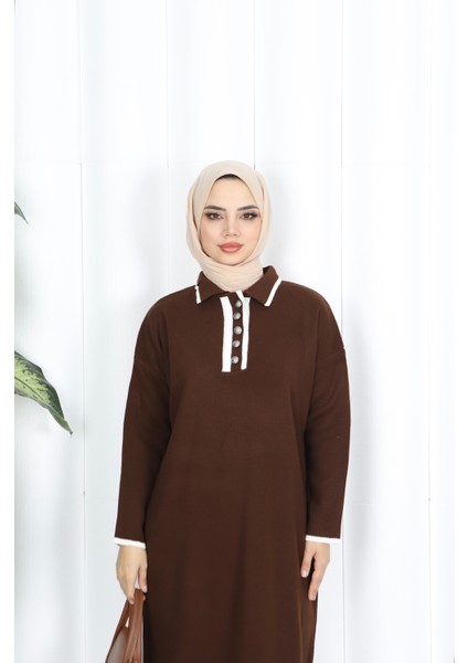 Polo Yaka Triko Elbise modelleri