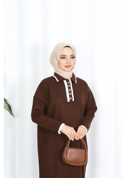 Polo Yaka Triko Elbise fırsatları