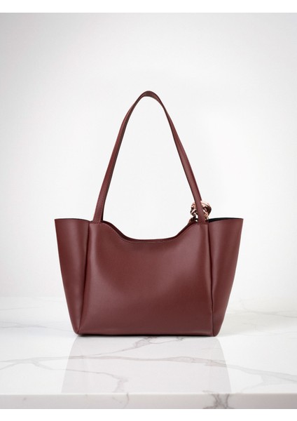 Lumi Kadın Fular Hediyeli Fermuarlı Mıknatıs Kapamalı Shopper El ve Omuz Çantası modelleri