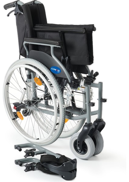 DM-317 50CM Hafif Alüminyum Özellikli Tekerlekli Sandalye