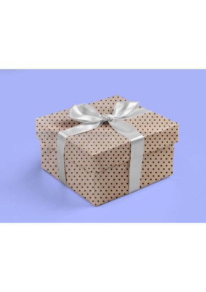 Siyah Puantiyeli Kraft Ambalaj Kağıdı Seti, 10 Rulo KAĞIT(70X100CM)-12 RAFYA-20M Ip-Bant ve Makinesi modelleri