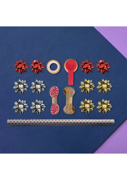 Siyah Puantiyeli Kraft Ambalaj Kağıdı Seti, 10 Rulo KAĞIT(70X100CM)-12 RAFYA-20M Ip-Bant ve Makinesi fırsatları